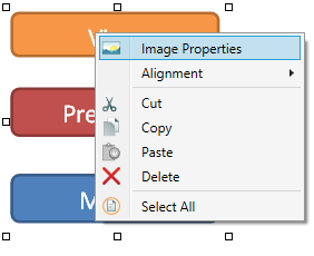 Context menu image